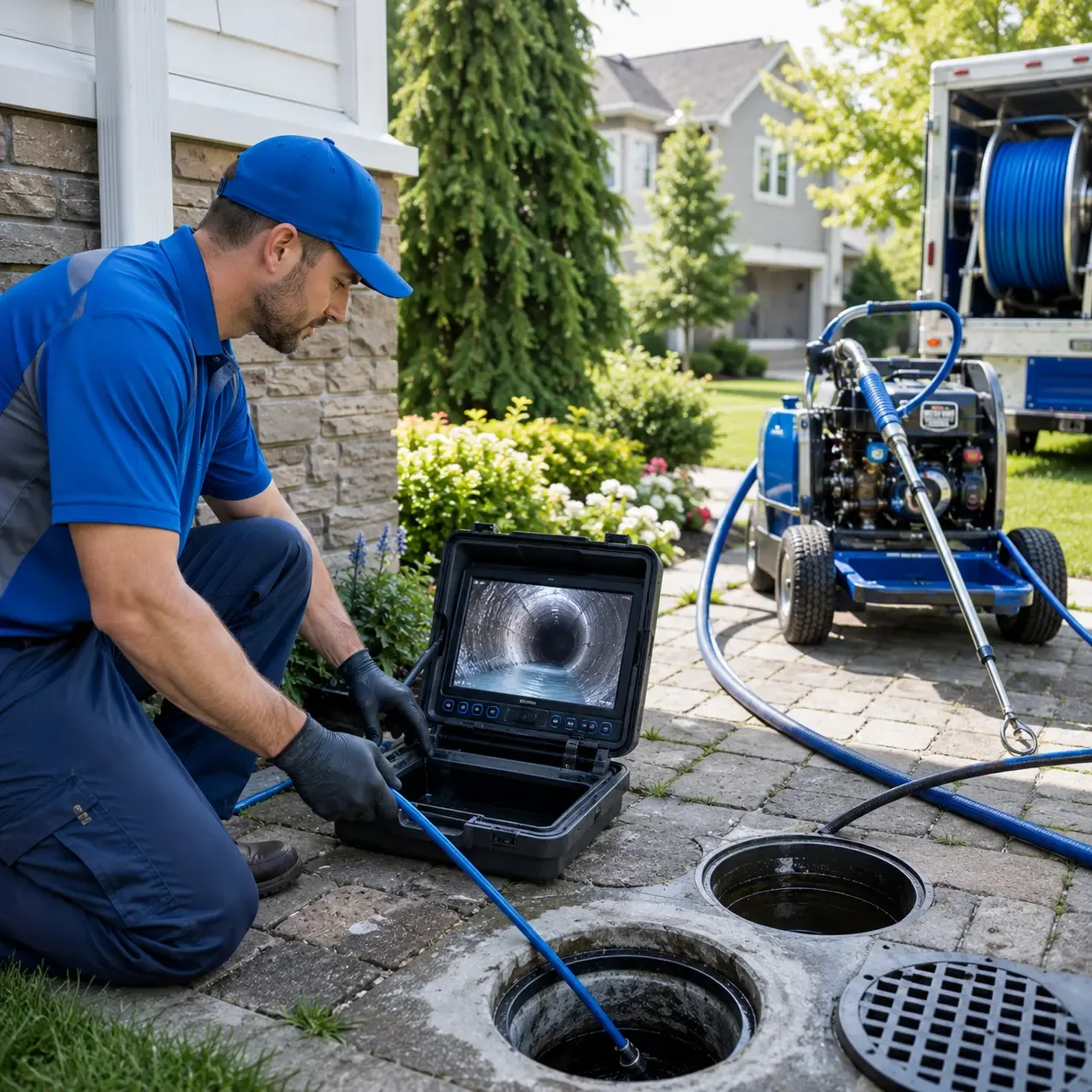 Outdoor drain cleaning professionals serving Newton, TX