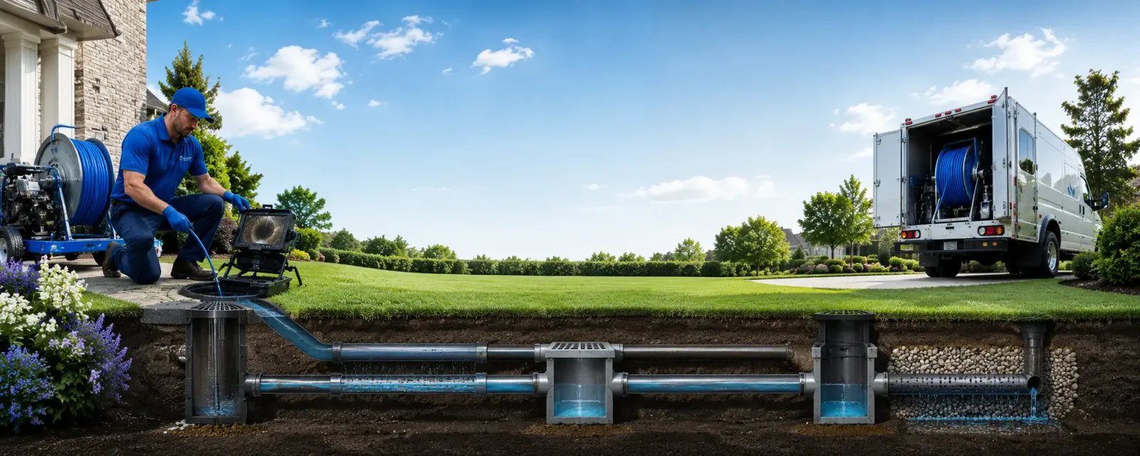Outdoor drain cleaning information for Newton, TX